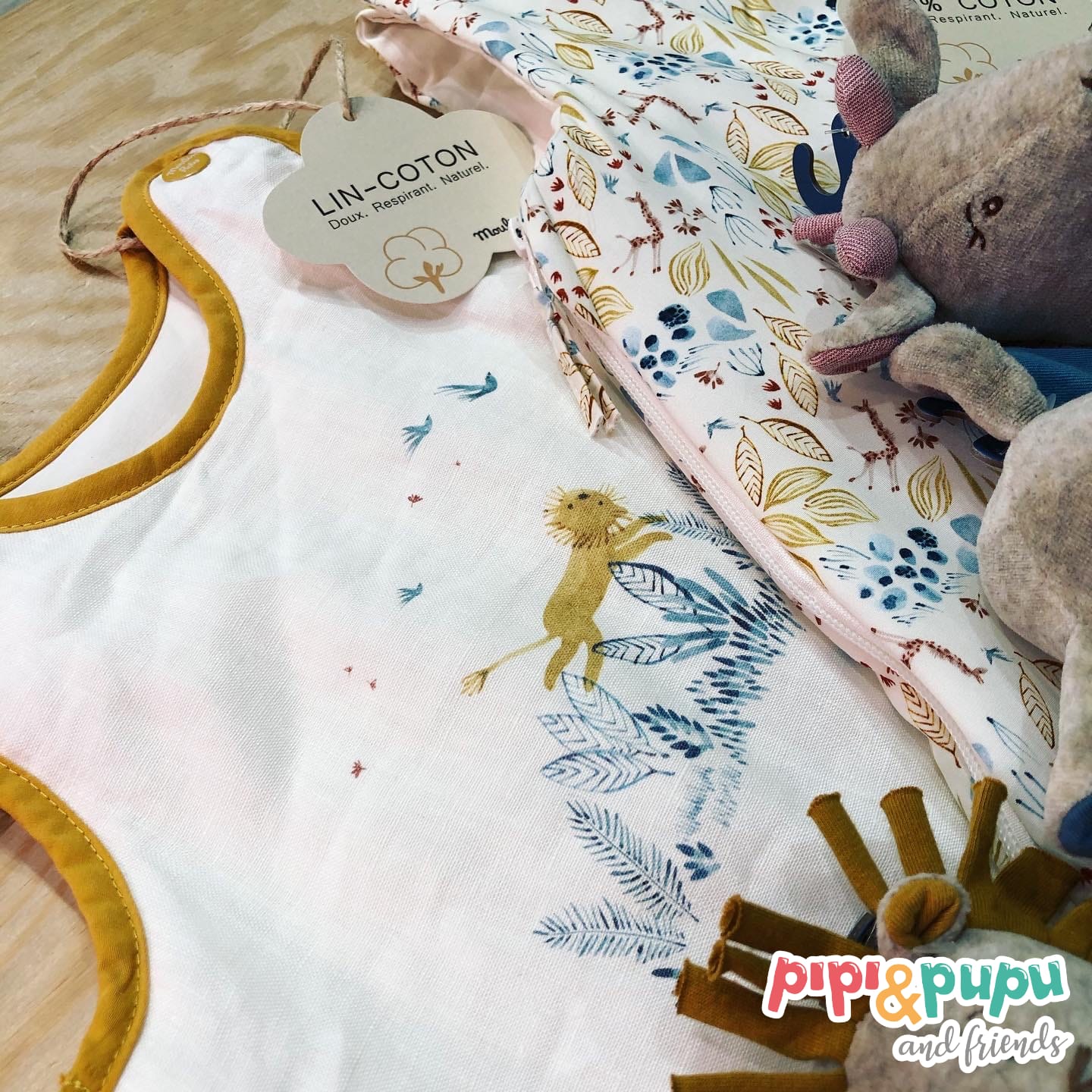 Sacco nanna Invernale 70cm Avorio Sous mon Baobab Moulin Roty 669097