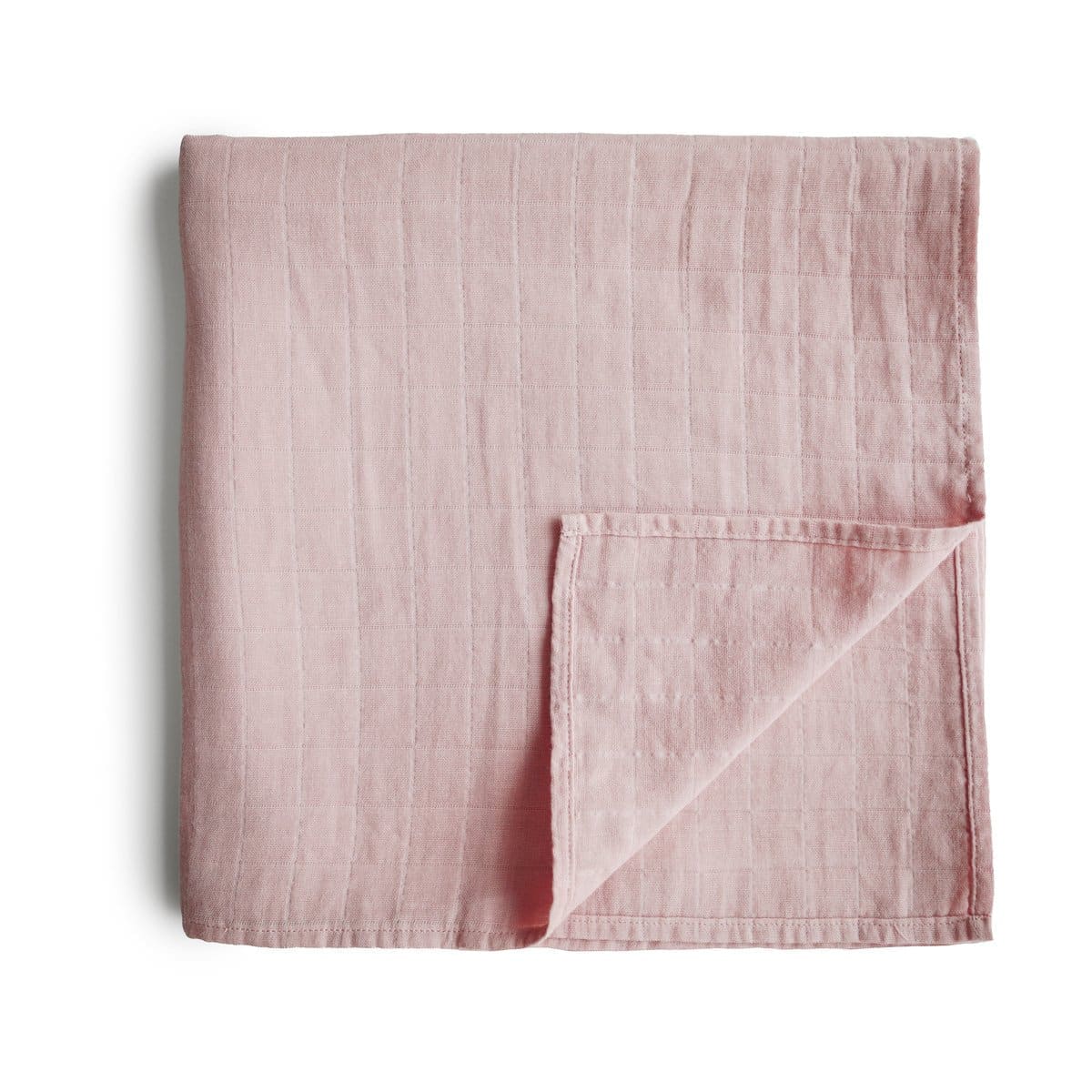 Mushie | Copertina Swaddle Mussola Cotone Bio Rose Vanilla