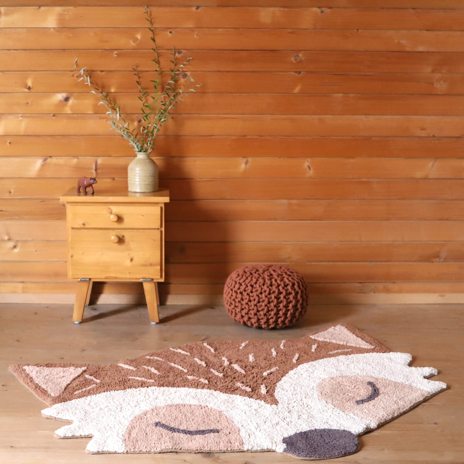 Nattiot | Tappeto in cotone Volpe 120x85 cm, Marlo children’s rug