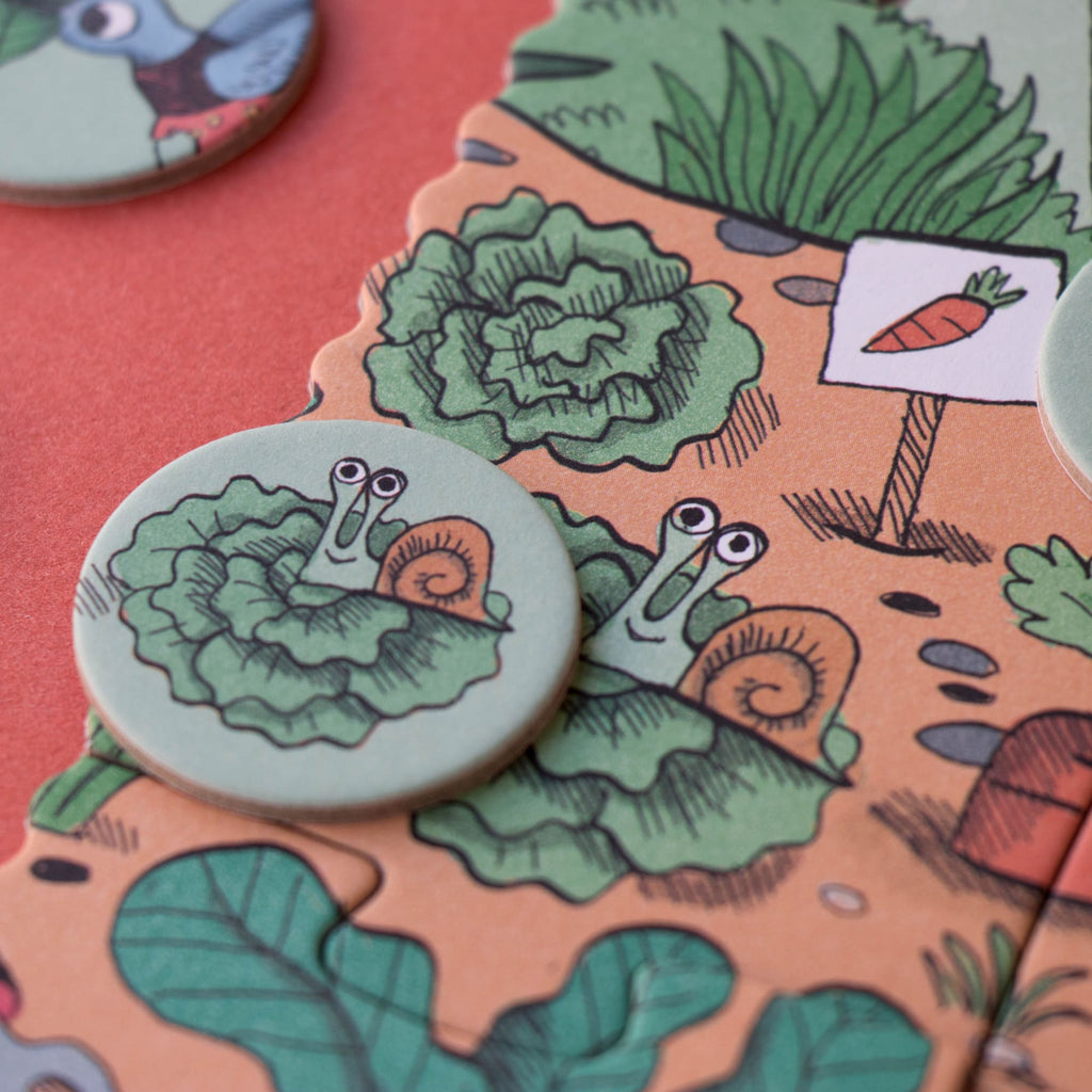 Londji Puzzle e Gioco di Osservazione - Rabbits Garden 24pz, 3 anni +