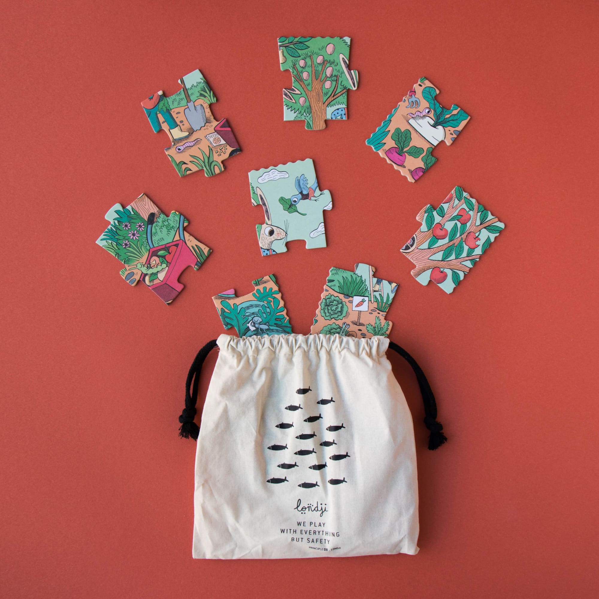 Londji Puzzle e Gioco di Osservazione - Rabbits Garden 24pz, 3 anni +