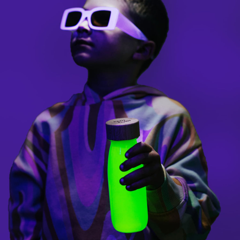 Petit Boum | Bottiglia Sensoriale Fosforescente Float Fluo Yellow