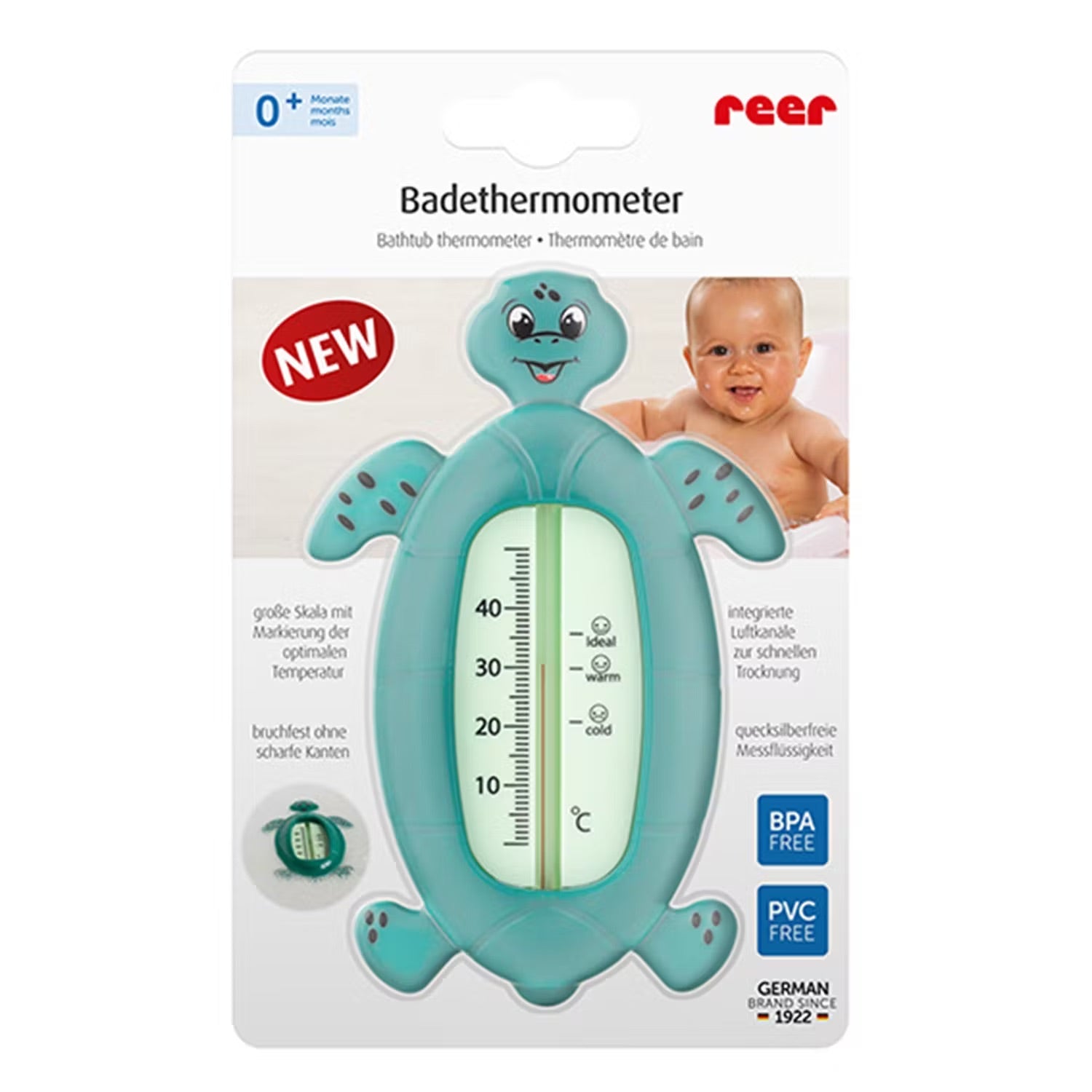 Reer | Termometro per bagnetto, tartaruga