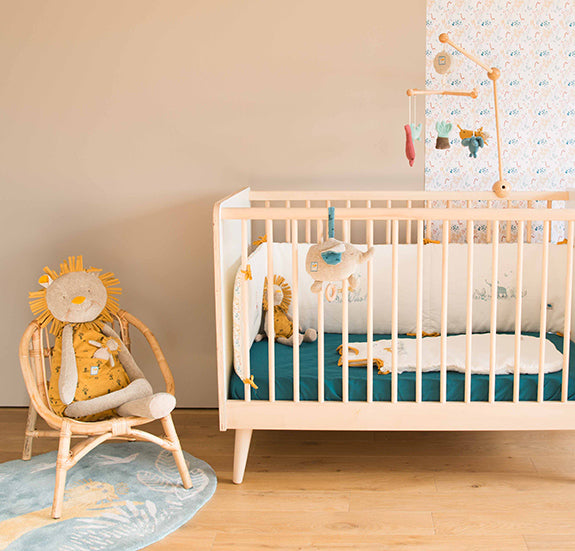 Moulin Roty | Tappeto Ovale Leone Sous mon Baobab 669090