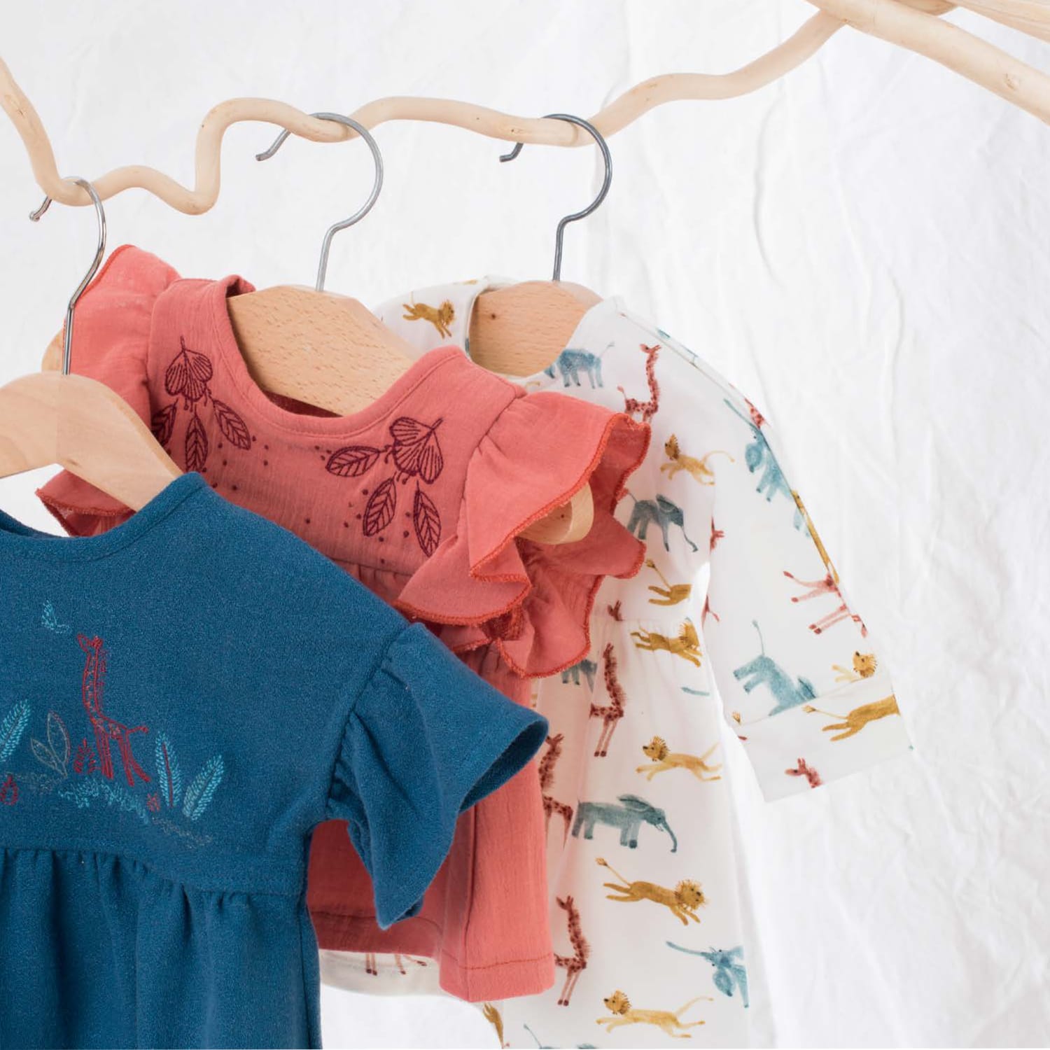 Moulin Roty | Camicetta Blouse Betty con Balze Rosa Antico Bimba