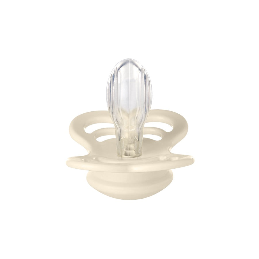 Bibs 2 Ciucci Supreme Ivory/Sage, Tettarella Simmetrica Silicone