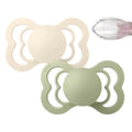 Bibs 2 Ciucci Supreme Ivory/Sage, Tettarella Simmetrica Silicone
