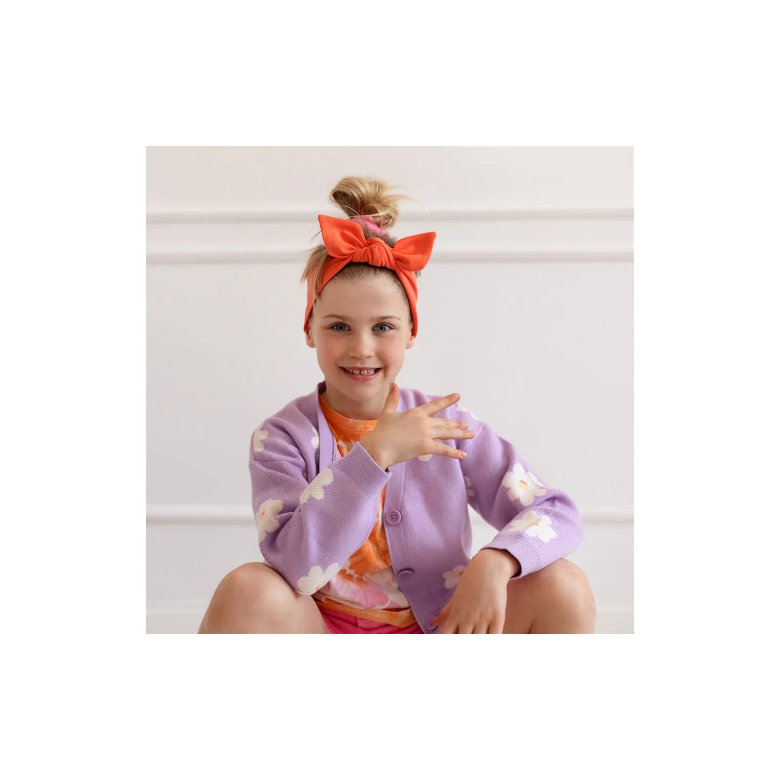 Fascia capelli bimba Corallo