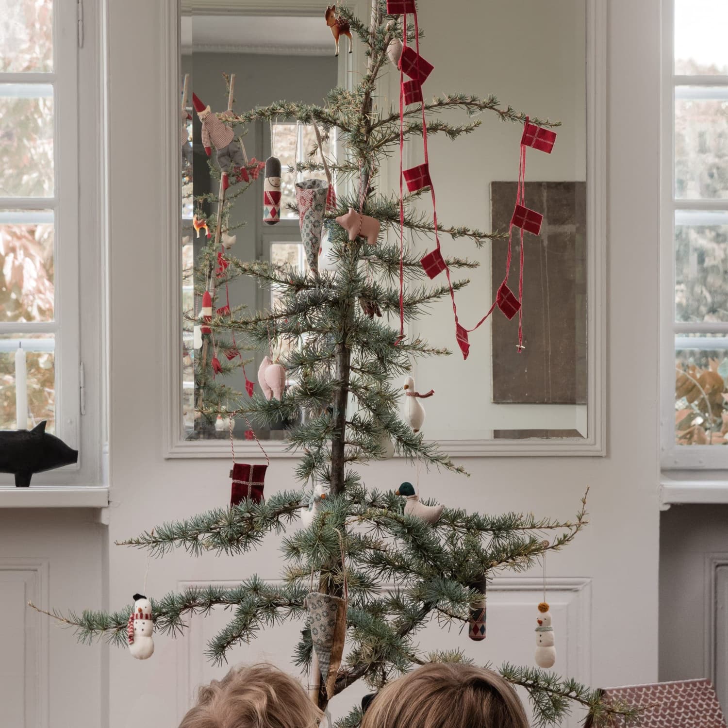 Christmas ornament in fabric, Cornet