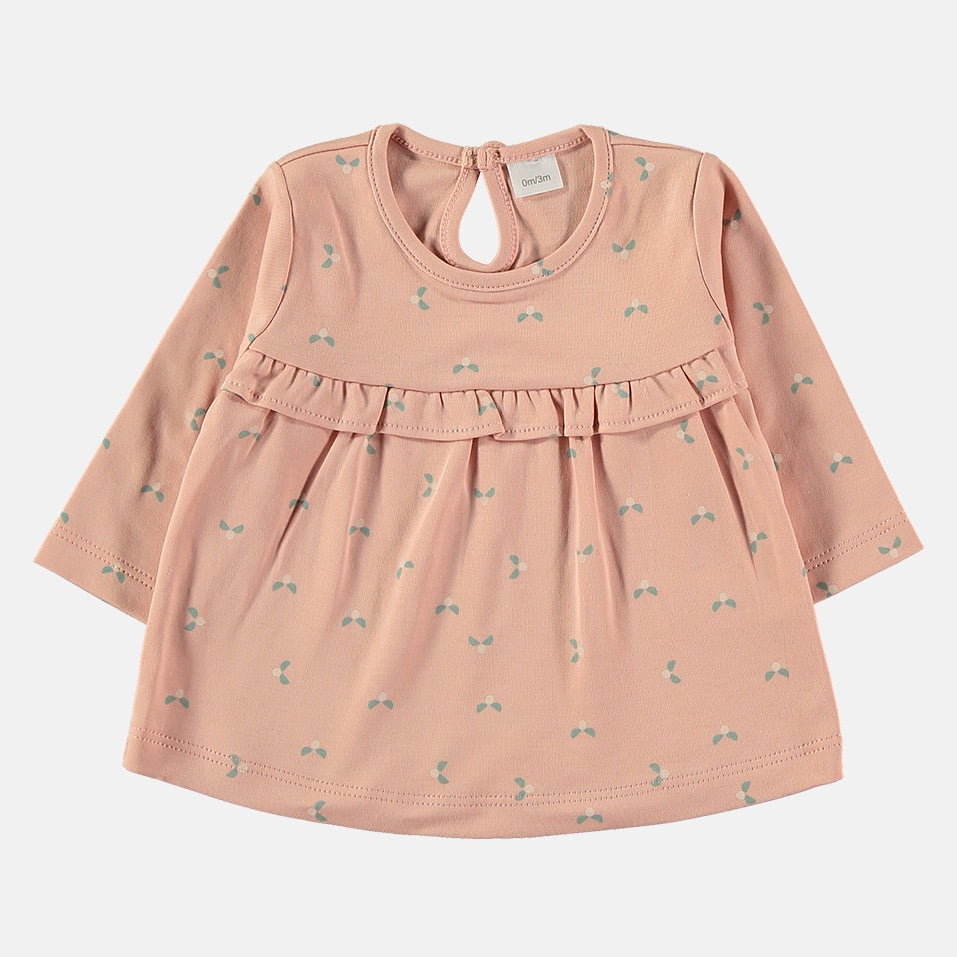 Maglietta manica lunga pima cotone, Venus rose | Petit Oh